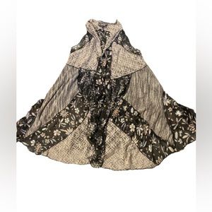 NWOT MINKAS open knit asymmetrical cardigan